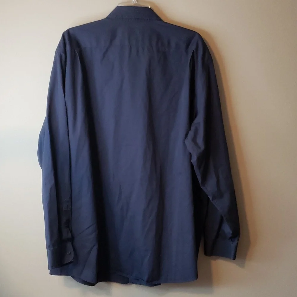 L.L. Bean Blue Button Down Long Sleeve Wrinkle Free XXLarge Regular Shirt - Picture 5 of 5